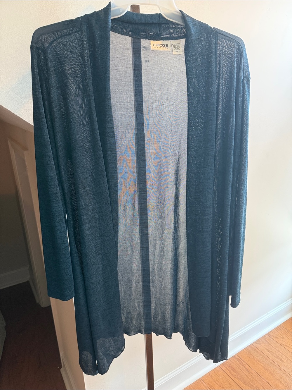 Chico's Men's Open-Front Cardigan in Teal